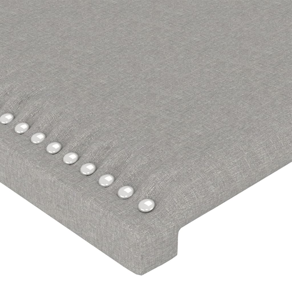 vidaXL Κεφαλάρι με Πτερύγια Ανοιχτό Γκρι 83x23x78/88 εκ. Υφασμάτινο