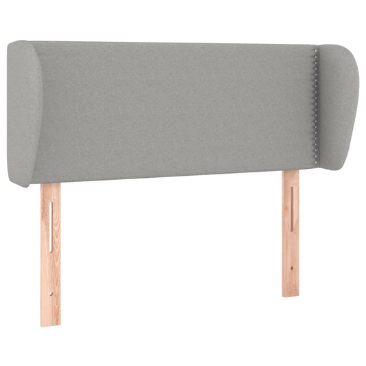 vidaXL Κεφαλάρι με Πτερύγια Ανοιχτό Γκρι 93x23x78/88 εκ. Υφασμάτινο