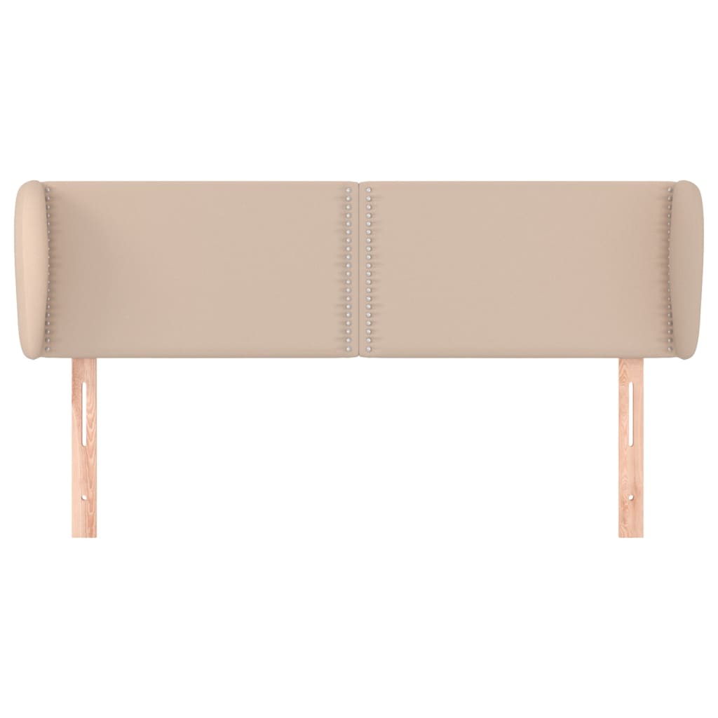 vidaXL Κεφαλάρι με Πτερύγια Καπουτσίνο 147x23x78/88εκ. Συνθετικό Δέρμα