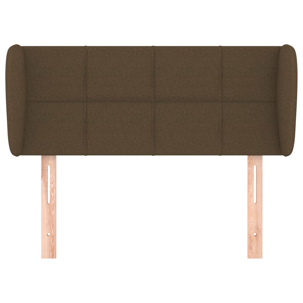 vidaXL Κεφαλάρι με Πτερύγια Σκούρο Καφέ 83x23x78/88 εκ. Υφασμάτινο