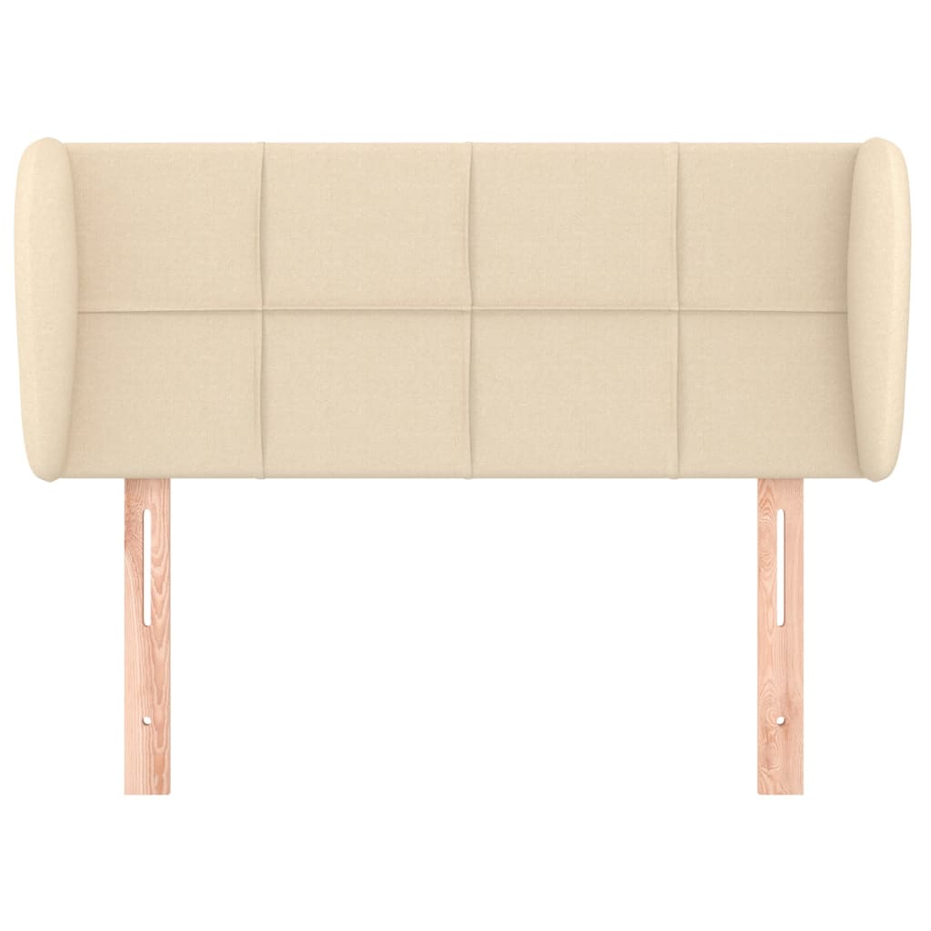 vidaXL Κεφαλάρι με Πτερύγια Κρεμ 83 x 23 x 78/88 εκ. Υφασμάτινο