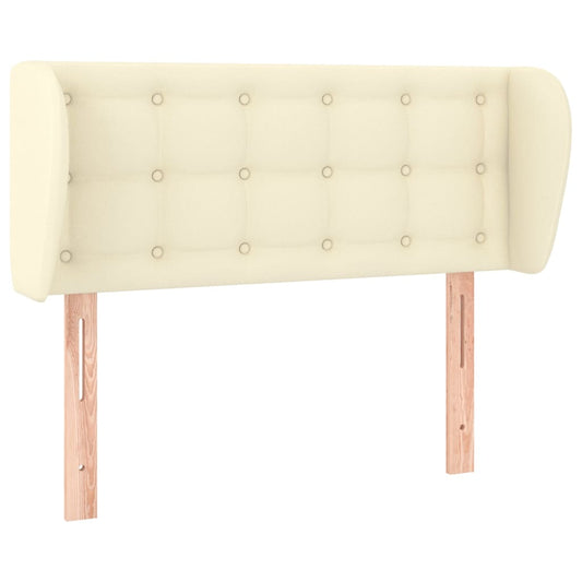 vidaXL Κεφαλάρι με Πτερύγια Κρεμ 83x23x78/88 εκ. Συνθετικό Δέρμα