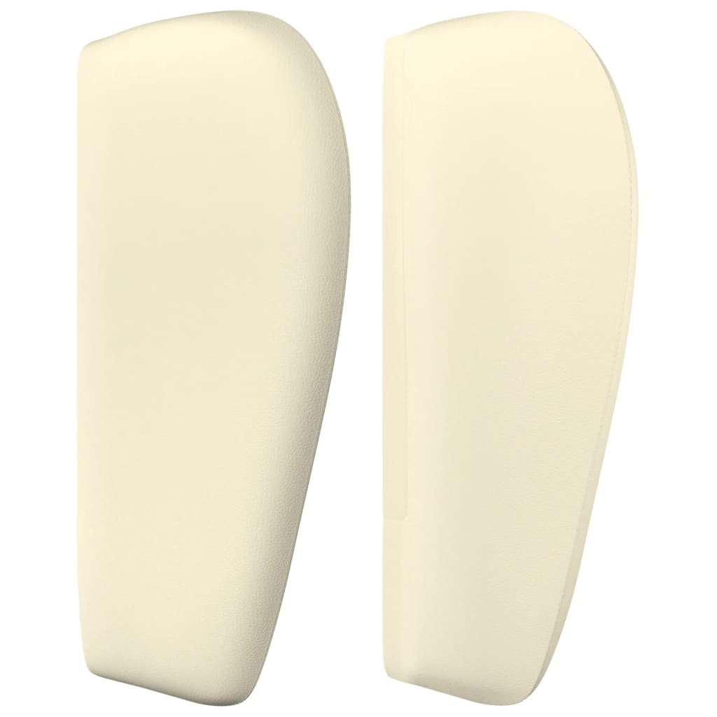 vidaXL Κεφαλάρι με Πτερύγια Κρεμ 83x23x78/88 εκ. Συνθετικό Δέρμα