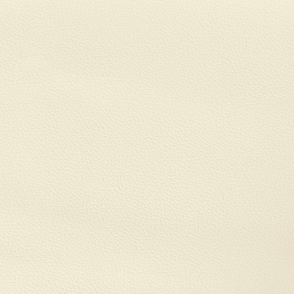 vidaXL Κεφαλάρι με Πτερύγια Κρεμ 93x23x78/88 εκ. Συνθετικό Δέρμα