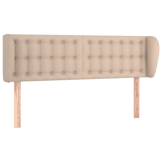 vidaXL Κεφαλάρι με Πτερύγια Καπουτσίνο 147x23x78/88εκ. Συνθετικό Δέρμα