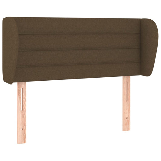 vidaXL Κεφαλάρι με Πτερύγια Σκούρο Καφέ 83x23x78/88 εκ. Υφασμάτινο