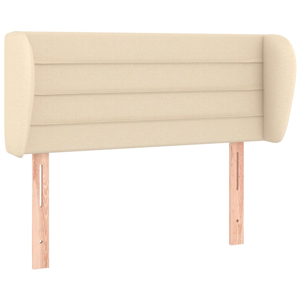 vidaXL Κεφαλάρι με Πτερύγια Κρεμ 83 x 23 x 78/88 εκ. Υφασμάτινο