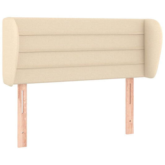vidaXL Κεφαλάρι με Πτερύγια Κρεμ 103x23x78/88 εκ. Υφασμάτινο