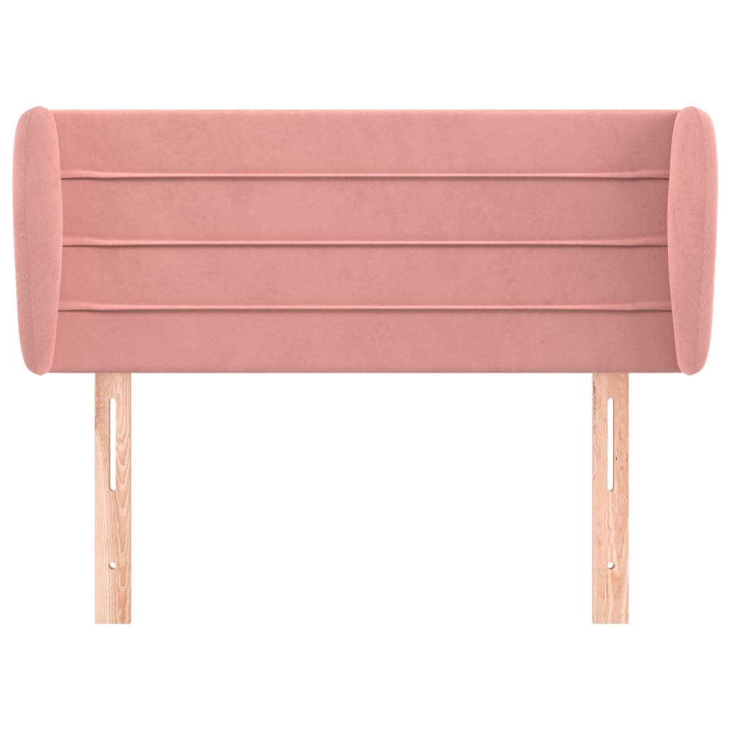 vidaXL Κεφαλάρι με Πτερύγια Ροζ 103x23x78/88 εκ. Βελούδινο