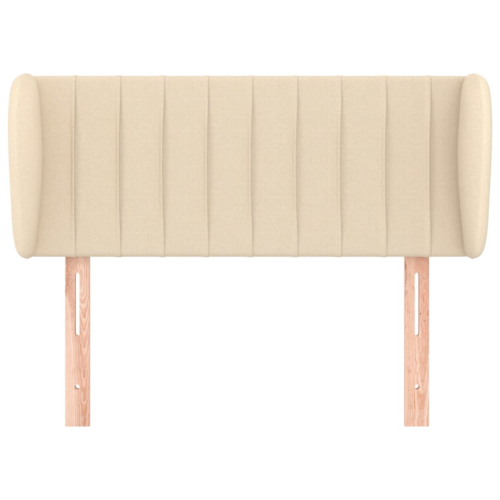 vidaXL Κεφαλάρι με Πτερύγια Κρεμ 93x23x78/88 εκ. Υφασμάτινο