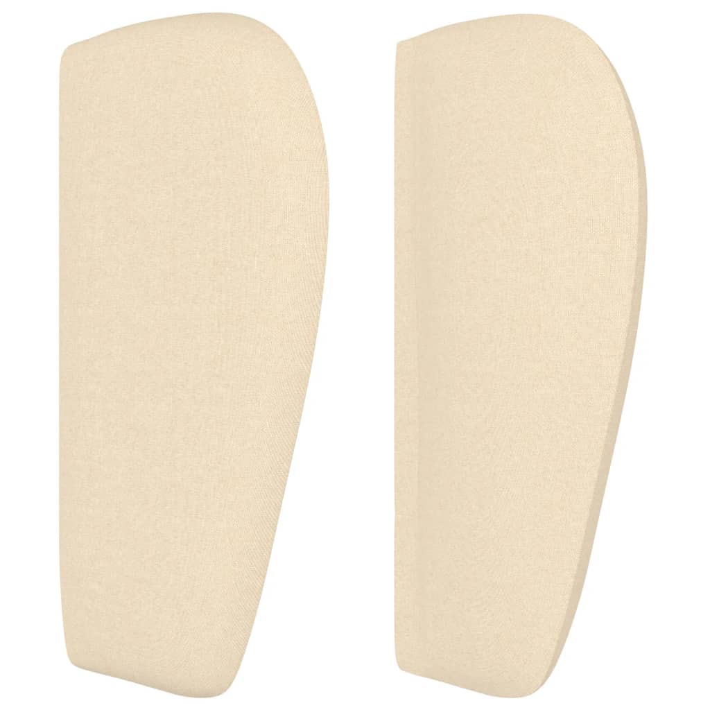 vidaXL Κεφαλάρι με Πτερύγια Κρεμ 93x23x78/88 εκ. Υφασμάτινο