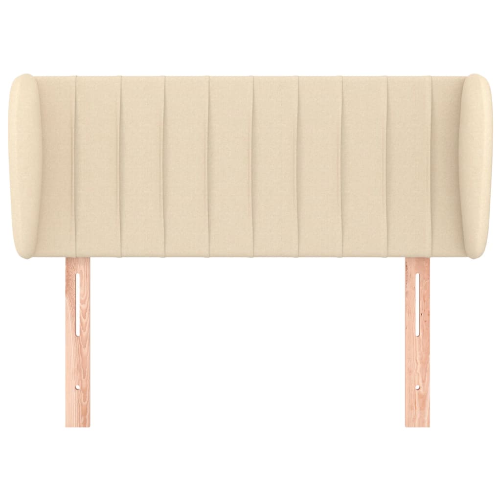 vidaXL Κεφαλάρι με Πτερύγια Κρεμ 103x23x78/88 εκ. Υφασμάτινο