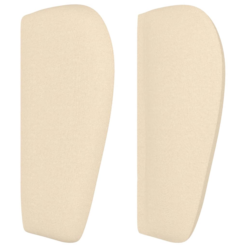 vidaXL Κεφαλάρι με Πτερύγια Κρεμ 163x23x78/88 εκ. Υφασμάτινο