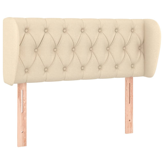 vidaXL Κεφαλάρι με Πτερύγια Κρεμ 93x23x78/88 εκ. Υφασμάτινο