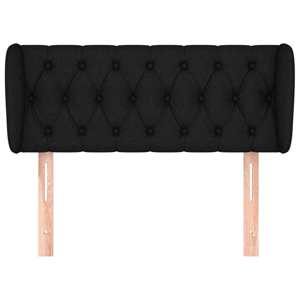 vidaXL Κεφαλάρι με Πτερύγια Μαύρο 103x23x78/88 εκ. Υφασμάτινο