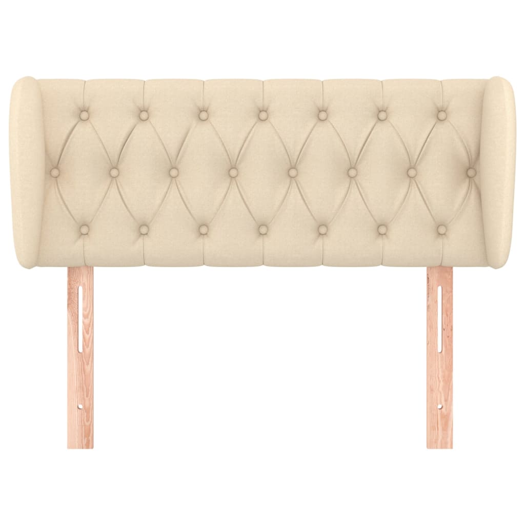 vidaXL Κεφαλάρι με Πτερύγια Κρεμ 103x23x78/88 εκ. Υφασμάτινο