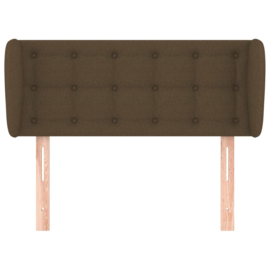 vidaXL Κεφαλάρι με Πτερύγια Σκούρο Καφέ 83x23x78/88 εκ. Υφασμάτινο