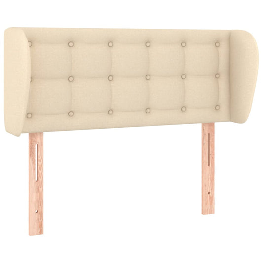 vidaXL Κεφαλάρι με Πτερύγια Κρεμ 83 x 23 x 78/88 εκ. Υφασμάτινο