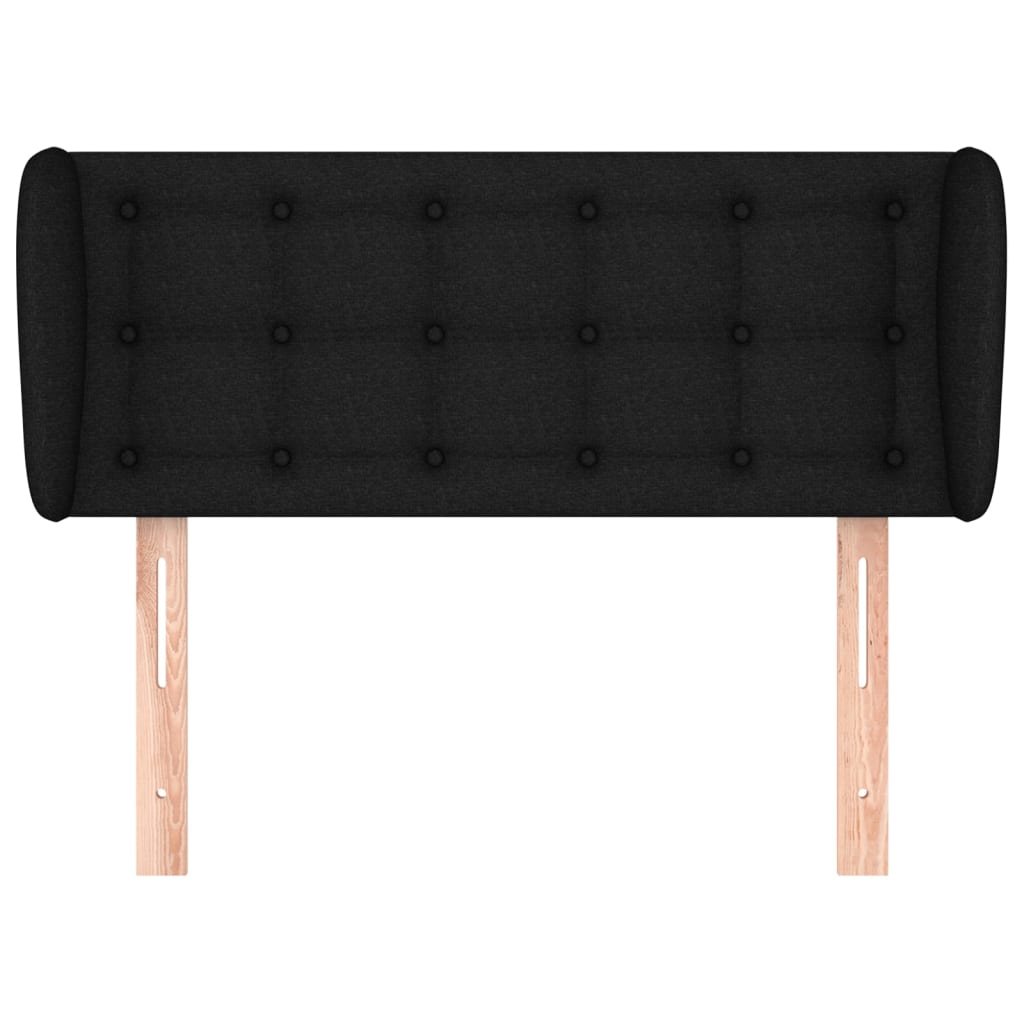 vidaXL Κεφαλάρι με Πτερύγια Μαύρο 93x23x78/88 εκ. Υφασμάτινο