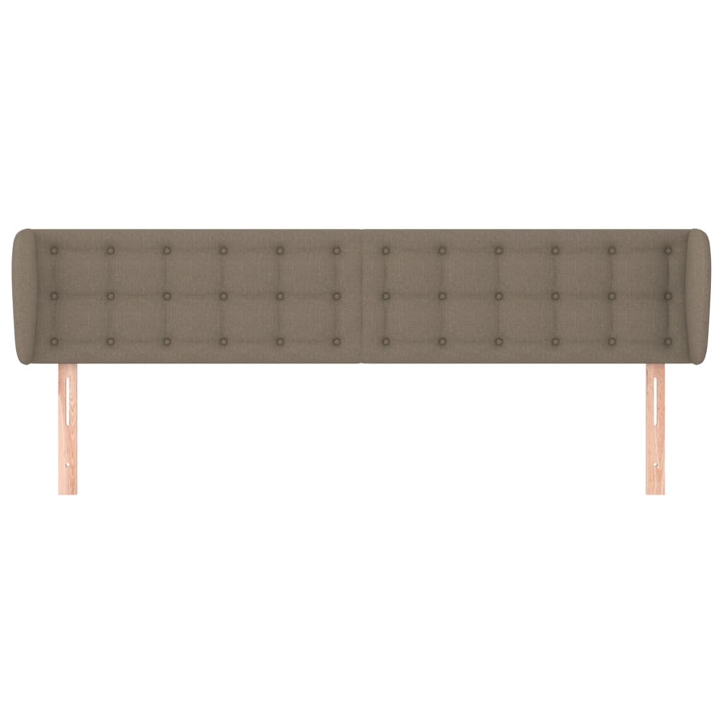 vidaXL Κεφαλάρι με Πτερύγια Taupe 203 x 23 x 78/88 εκ. Υφασμάτινο