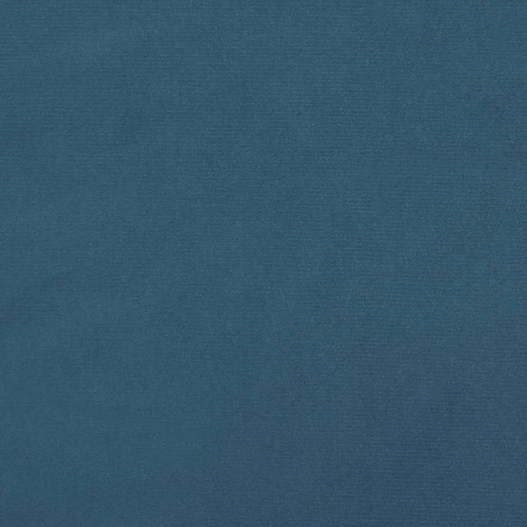 vidaXL Κεφαλάρι με Πτερύγια Σκούρο Μπλε 83x23x78/88 εκ. Βελούδινο