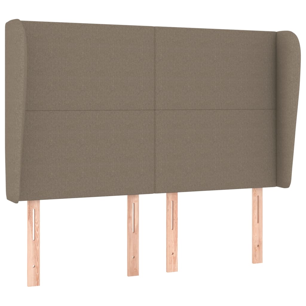 vidaXL Κεφαλάρι με Πτερύγια Taupe 147x23x118/128 εκ. Υφασμάτινο