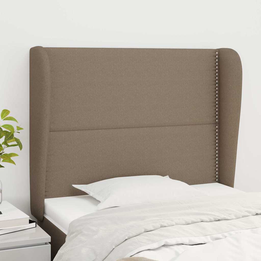 vidaXL Κεφαλάρι με Πτερύγια Taupe 93 x 23 x 118/128 εκ. Υφασμάτινο