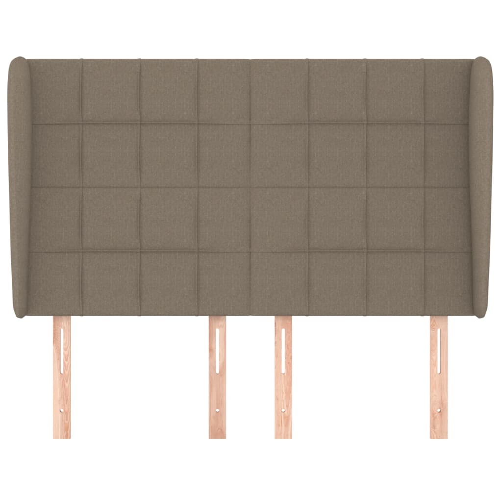vidaXL Κεφαλάρι με Πτερύγια Taupe 147x23x118/128 εκ. Υφασμάτινο