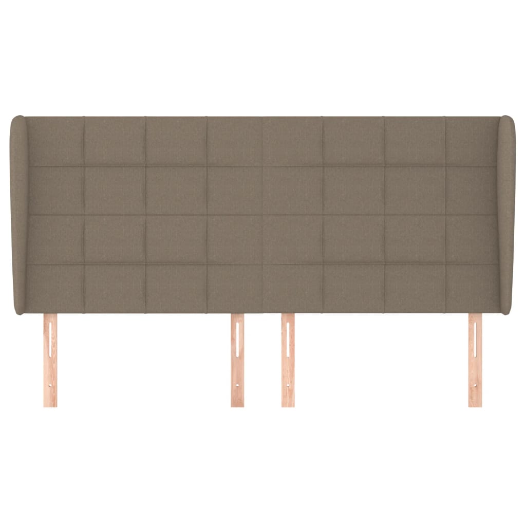 vidaXL Κεφαλάρι με Πτερύγια Taupe 163x23x118/128 εκ. Υφασμάτινο