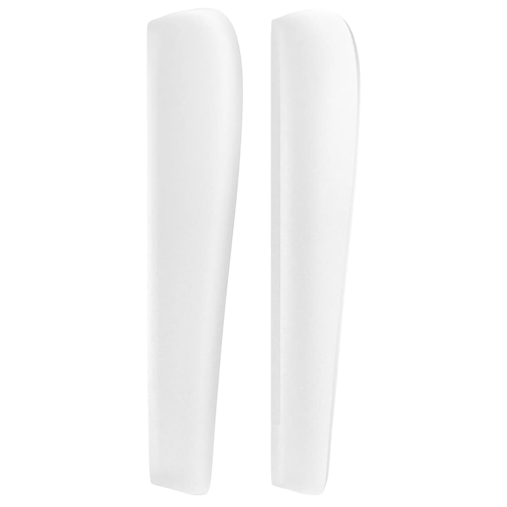 vidaXL Κεφαλάρι με Πτερύγια Λευκό 93x23x118/128 εκ. Συνθετικό Δέρμα