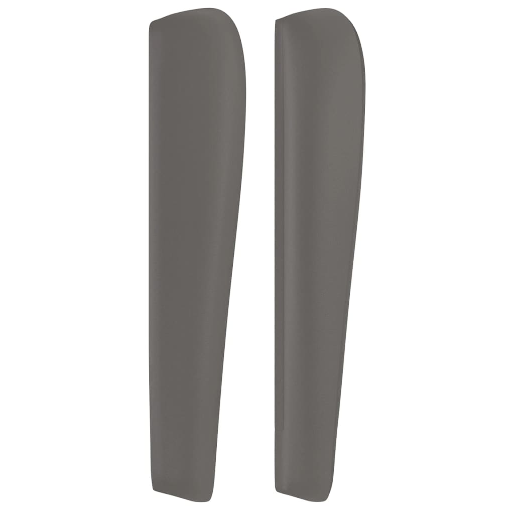 vidaXL Κεφαλάρι με Πτερύγια Γκρι 93x23x118/128 εκ. Συνθετικό Δέρμα