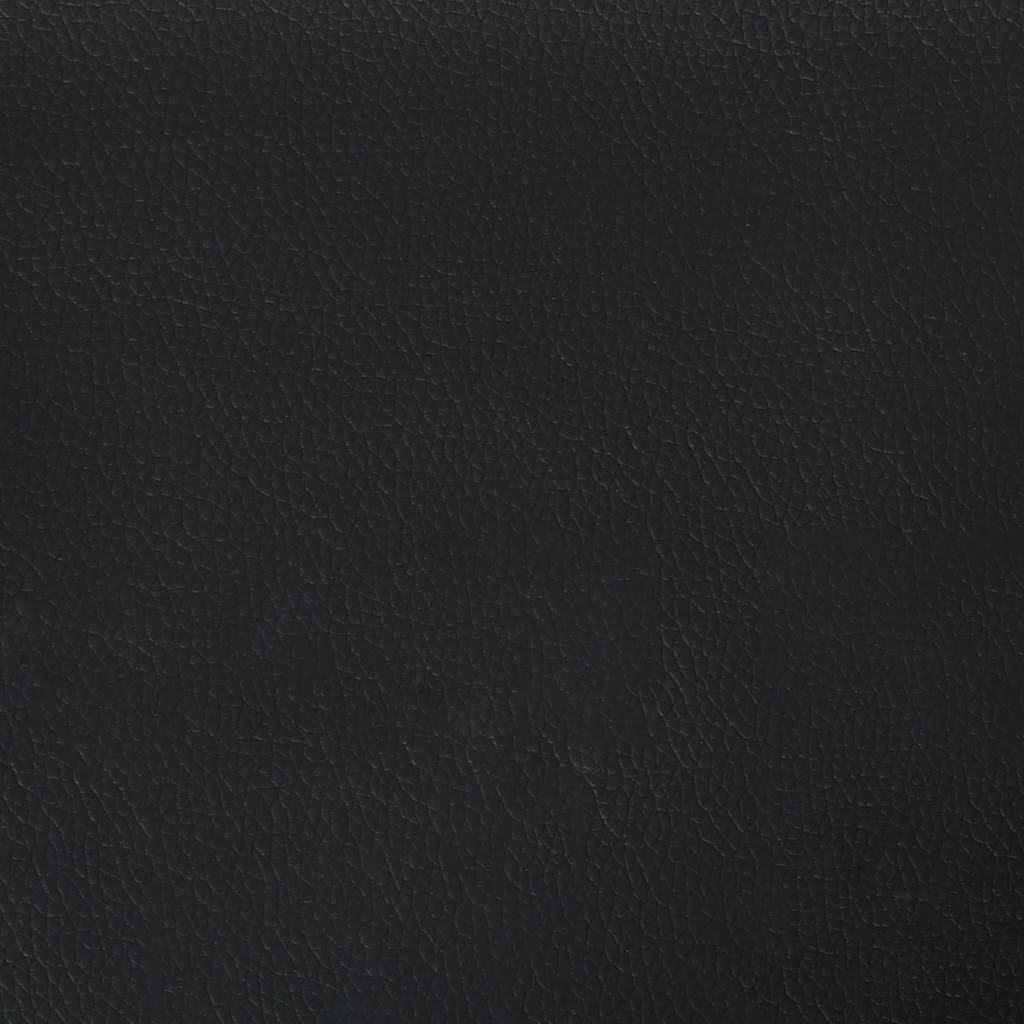 vidaXL Κεφαλάρι με Πτερύγια Μαύρο 163x23x118/128 εκ. Συνθ. Δέρμα