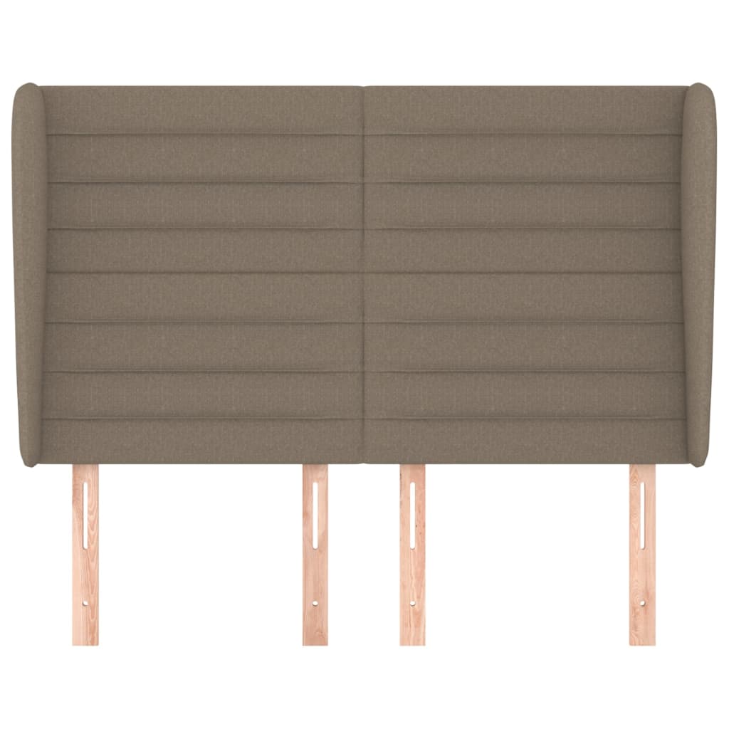 vidaXL Κεφαλάρι με Πτερύγια Taupe 147x23x118/128 εκ. Υφασμάτινο