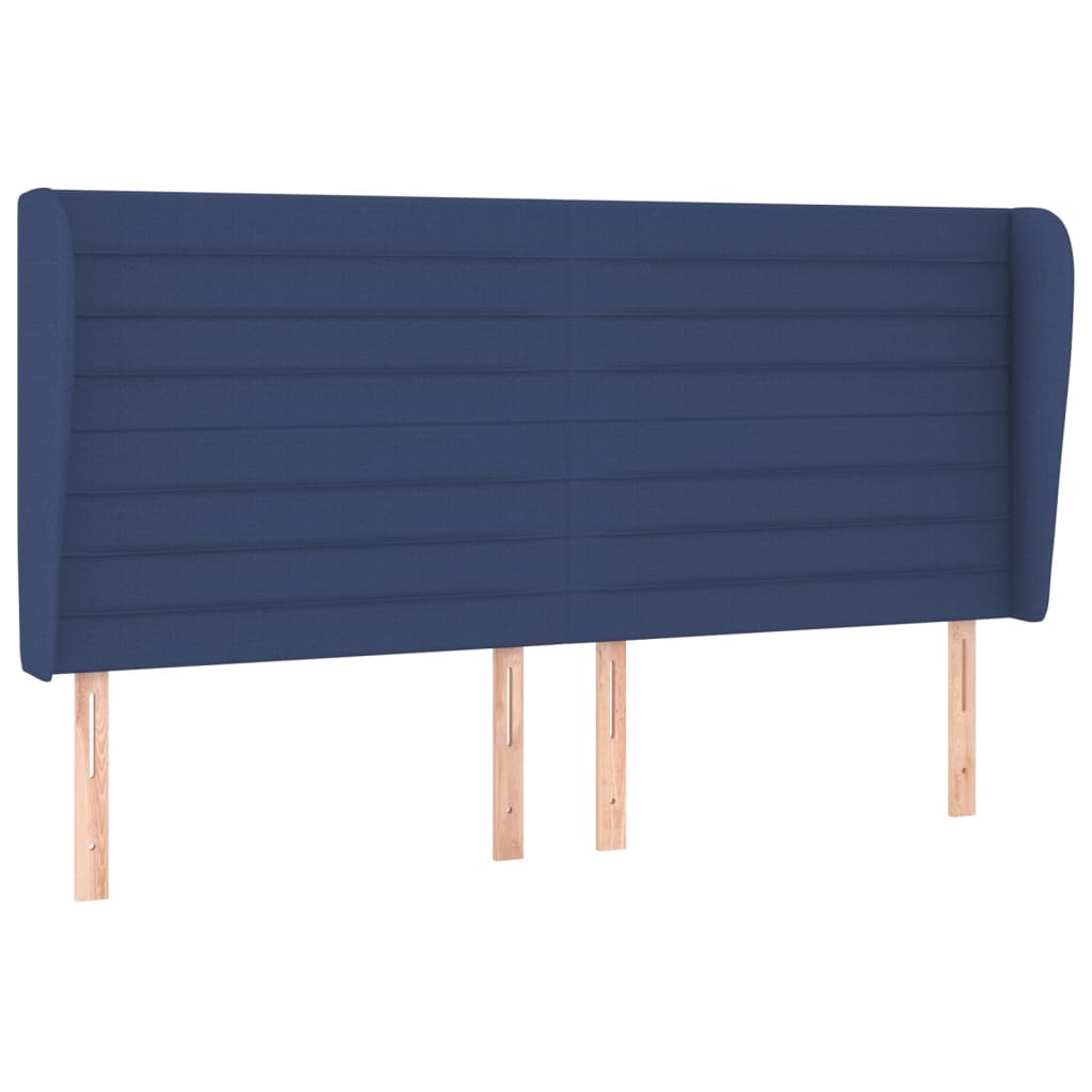 vidaXL Κεφαλάρι με Πτερύγια Μπλε 183x23x118/128 εκ. Υφασμάτινο