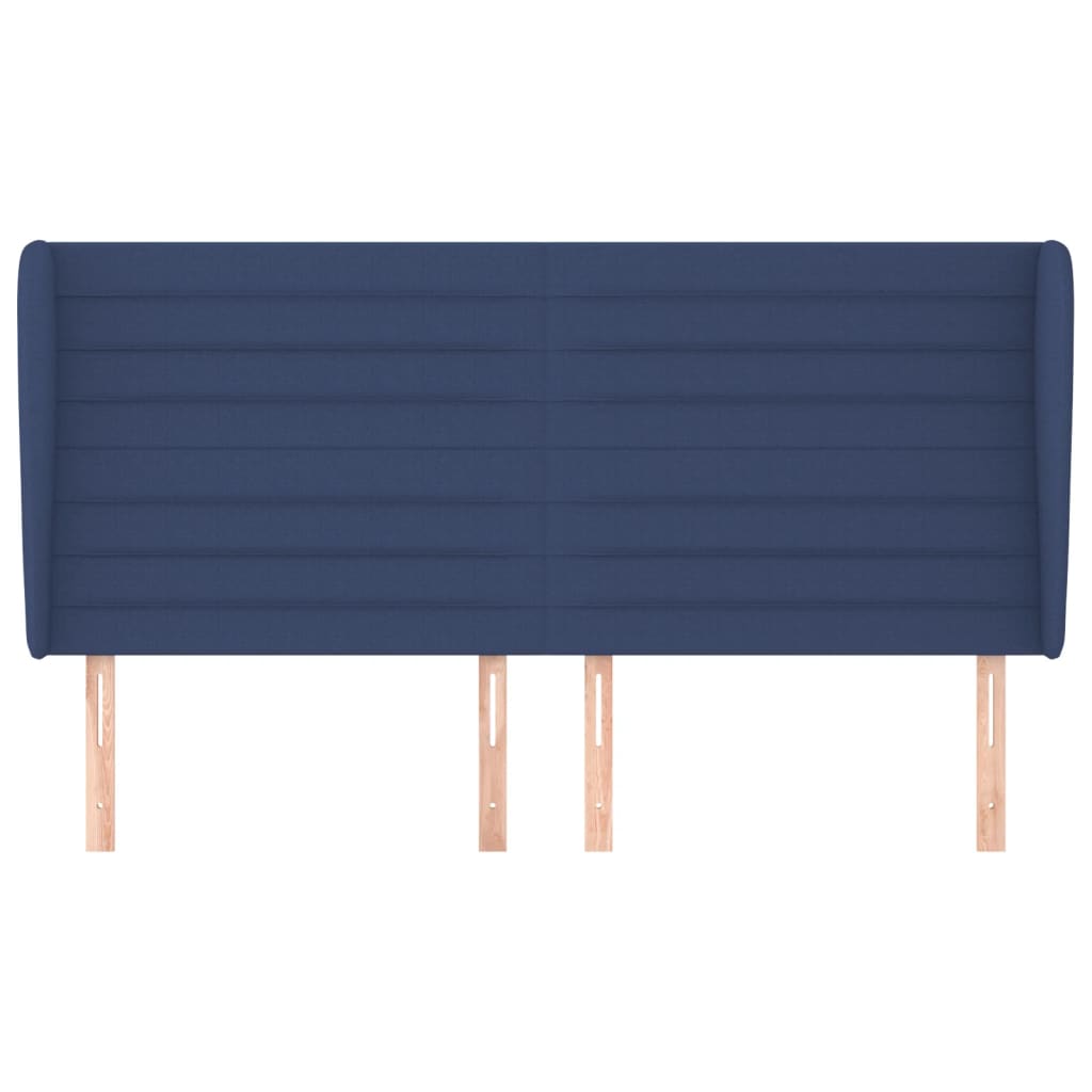 vidaXL Κεφαλάρι με Πτερύγια Μπλε 183x23x118/128 εκ. Υφασμάτινο
