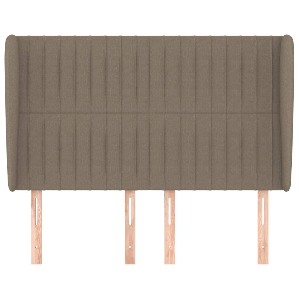 vidaXL Κεφαλάρι με Πτερύγια Taupe 147x23x118/128 εκ. Υφασμάτινο
