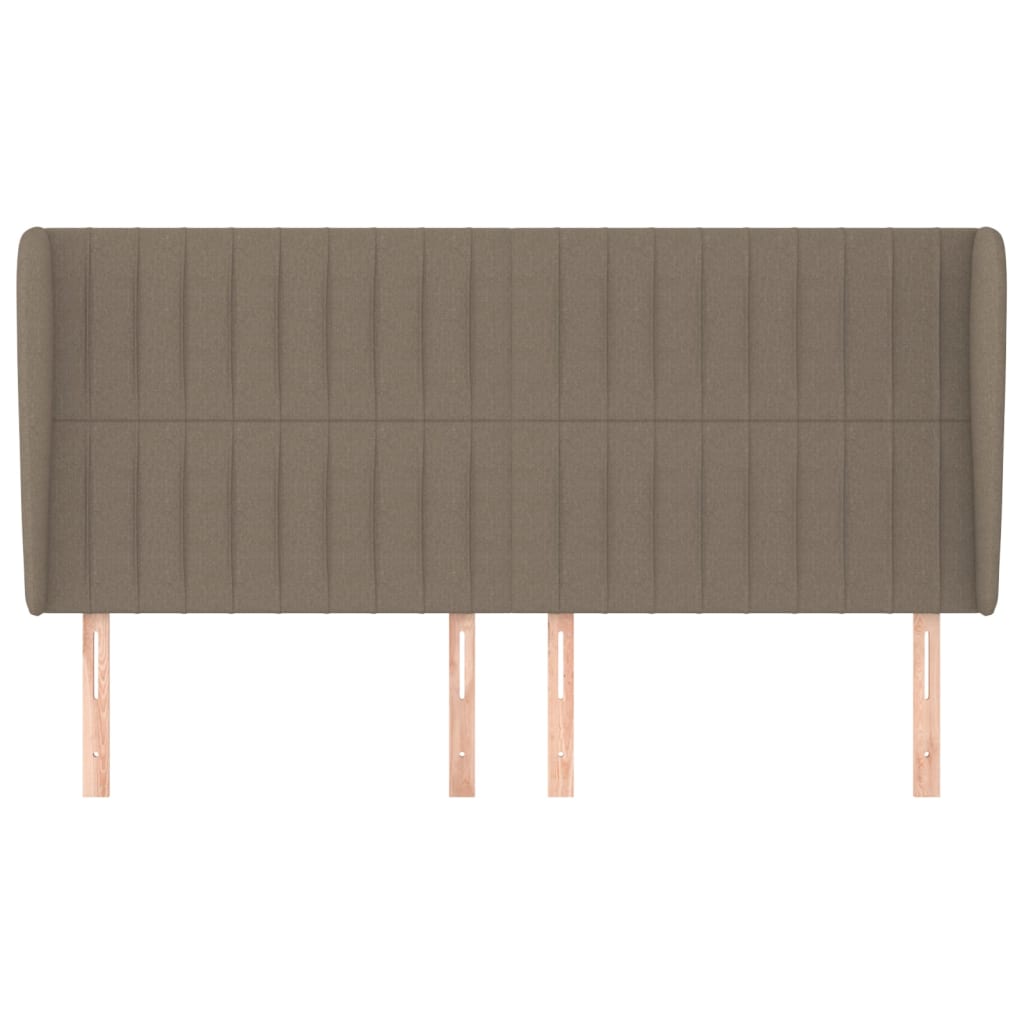 vidaXL Κεφαλάρι με Πτερύγια Taupe 163x23x118/128 εκ. Υφασμάτινο