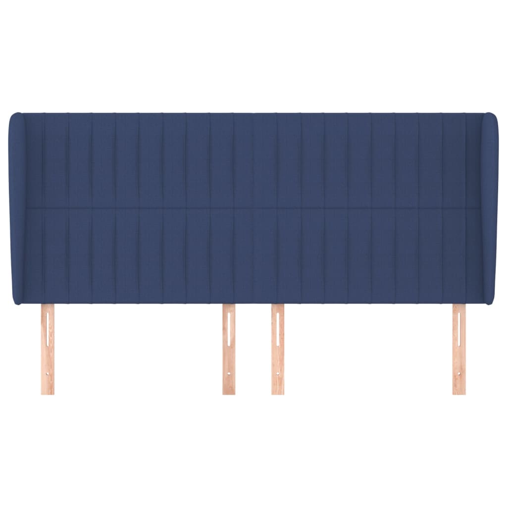 vidaXL Κεφαλάρι με Πτερύγια Μπλε 183x23x118/128 εκ. Υφασμάτινο