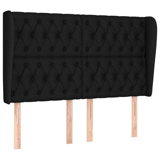 vidaXL Κεφαλάρι με Πτερύγια Μαύρο 147x23x118/128 εκ. Υφασμάτινο