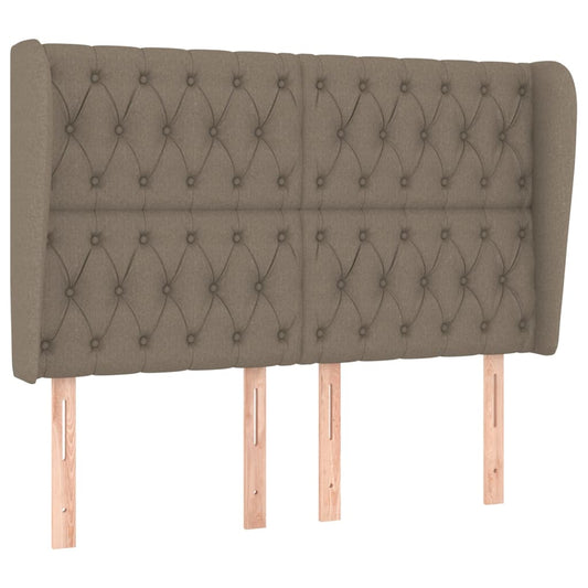vidaXL Κεφαλάρι με Πτερύγια Taupe 163x23x118/128 εκ. Υφασμάτινο