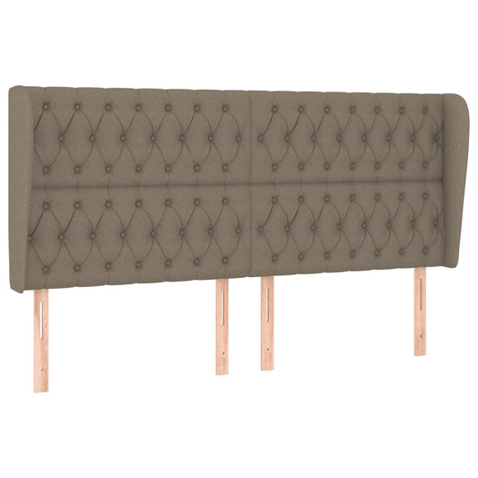 vidaXL Κεφαλάρι με Πτερύγια Taupe 183x23x118/128 εκ. Υφασμάτινο