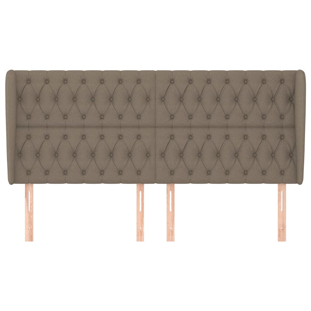 vidaXL Κεφαλάρι με Πτερύγια Taupe 183x23x118/128 εκ. Υφασμάτινο