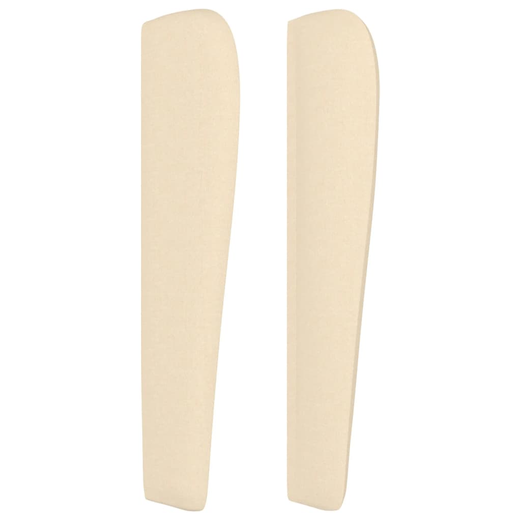 vidaXL Κεφαλάρι με Πτερύγια Κρεμ 183x23x118/128 εκ. Υφασμάτινο