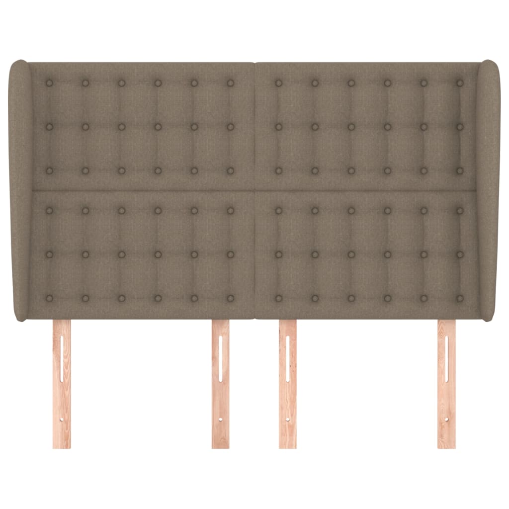 vidaXL Κεφαλάρι με Πτερύγια Taupe 147x23x118/128 εκ. Υφασμάτινο