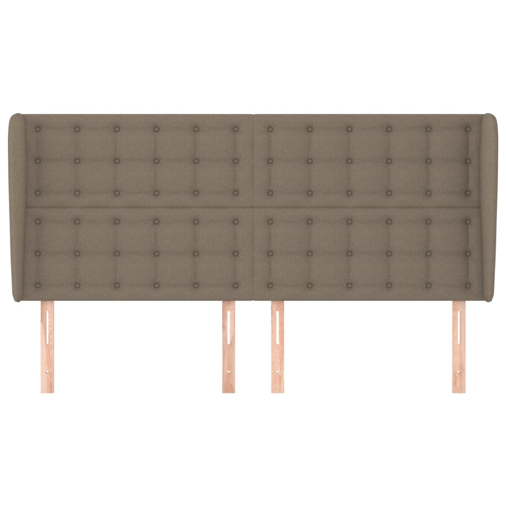 vidaXL Κεφαλάρι με Πτερύγια Taupe 163x23x118/128 εκ. Υφασμάτινο