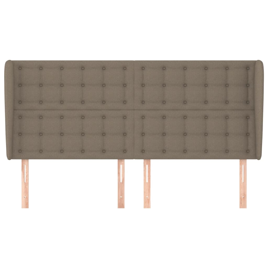 vidaXL Κεφαλάρι με Πτερύγια Taupe 183x23x118/128 εκ. Υφασμάτινο