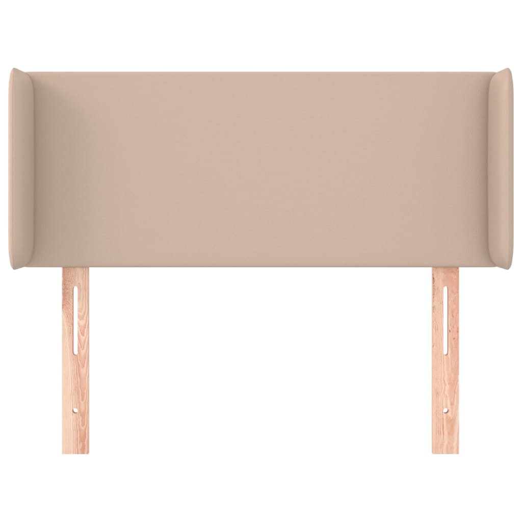 vidaXL Κεφαλάρι με Πτερύγια Καπουτσίνο 103x16x78/88εκ. Συνθετικό Δέρμα