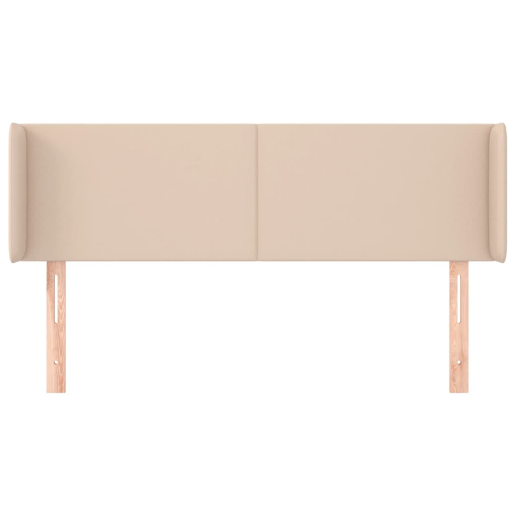 vidaXL Κεφαλάρι με Πτερύγια Καπουτσίνο 147x16x78/88εκ. Συνθετικό Δέρμα