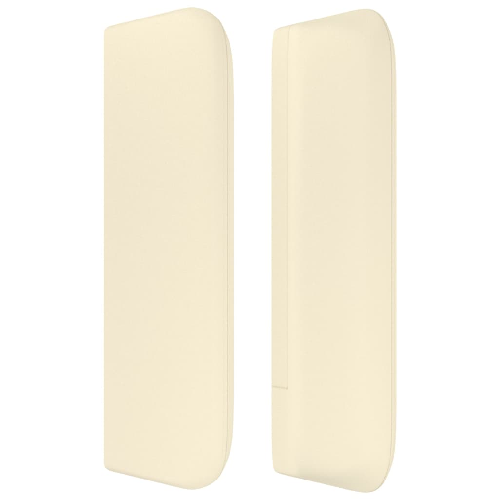 vidaXL Κεφαλάρι με Πτερύγια Κρεμ 183x16x78/88 εκ. Συνθετικό Δέρμα