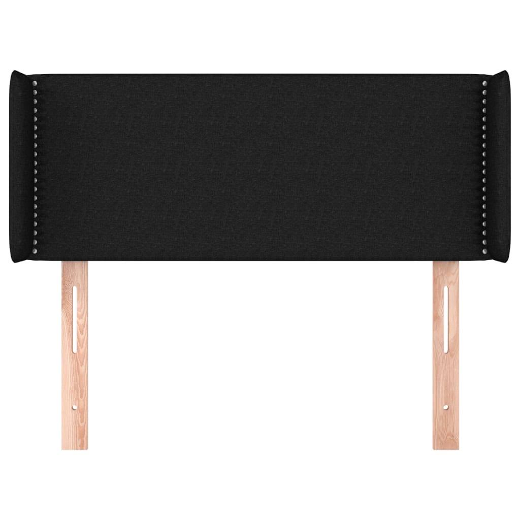 vidaXL Κεφαλάρι με Πτερύγια Μαύρο 103x16x78/88 εκ. Υφασμάτινο